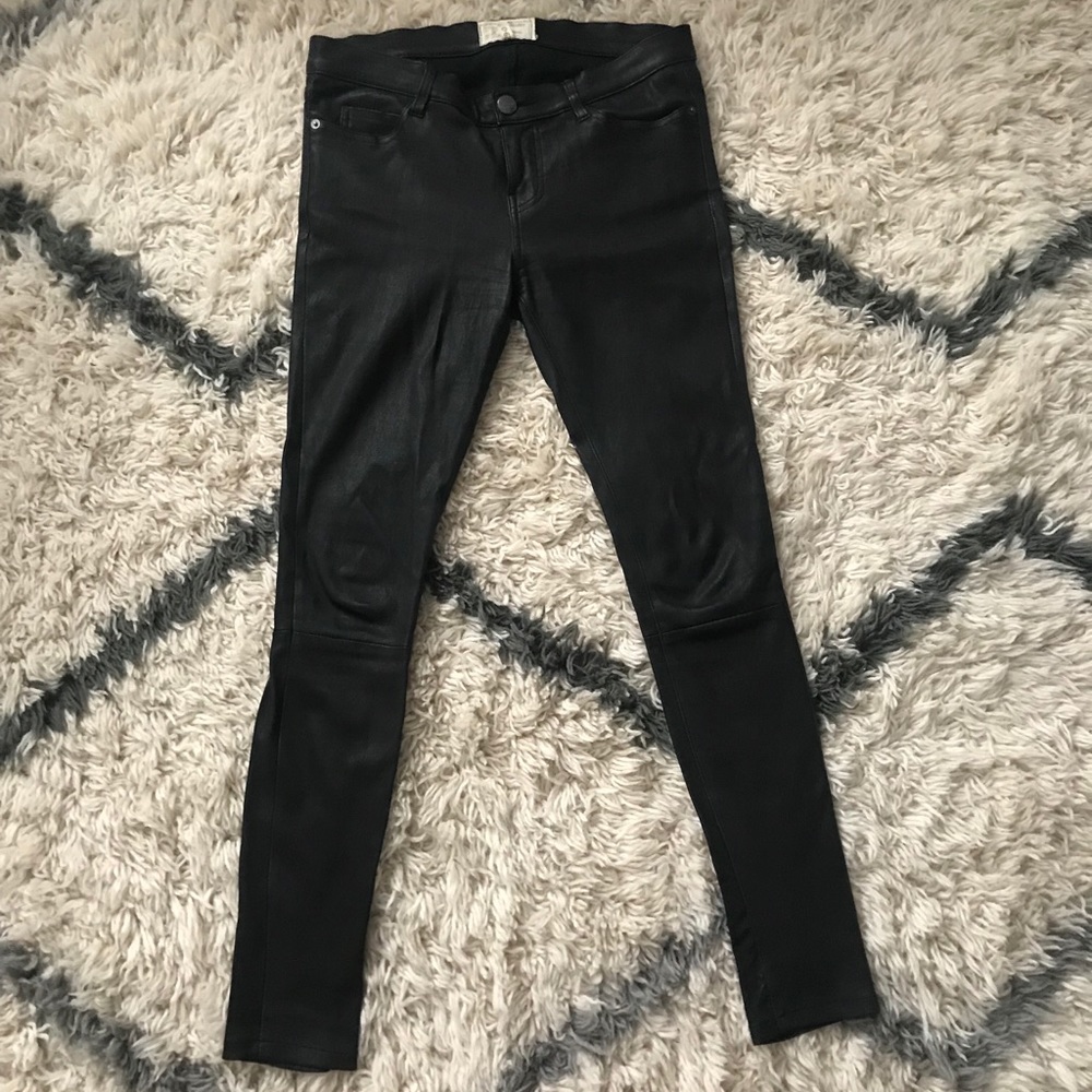 🖤Current/Elliott real leather skinny jeans 🖤